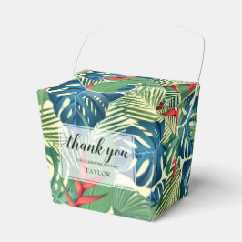 Caja Para Regalos Flores tropicales, vegetación, gracias