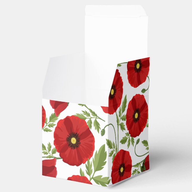 Caja Para Regalos Flores veraniegas alegres con adormidera (Abierto)