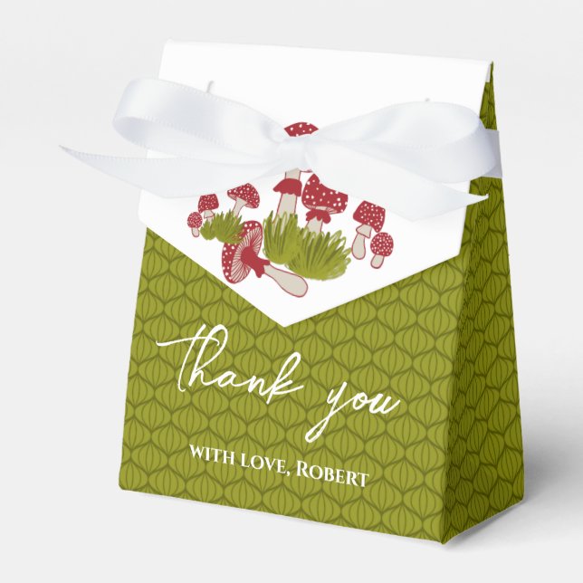 Caja Para Regalos Fly Mushrooms Goblincore Garden Baby Gift (Front Side)