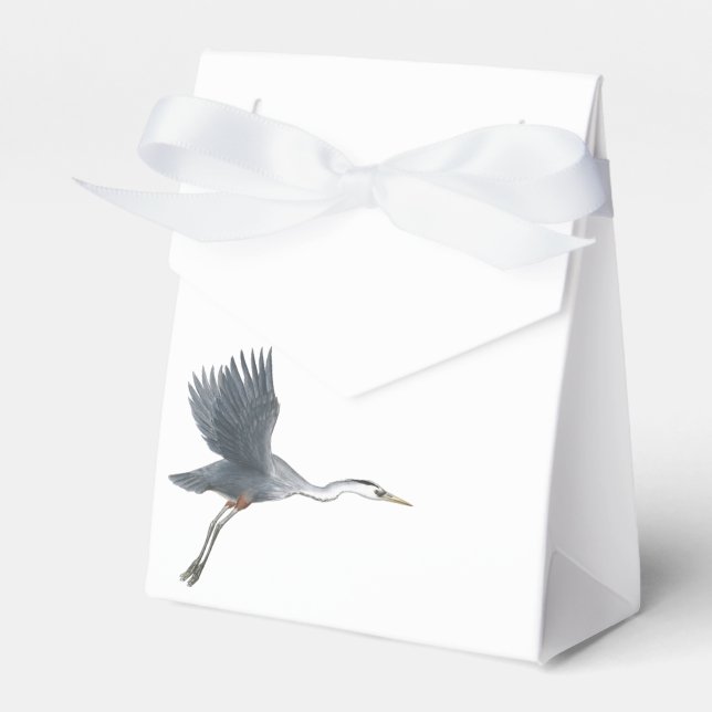 Caja Para Regalos Flying Great Blue Heron (Front Side)