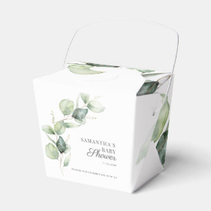 Caja Para Regalos Foliage de Eucalyptus Botánico Baby Shower