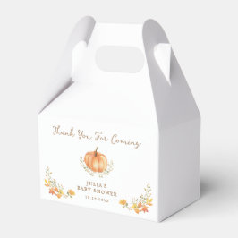 Caja Para Regalos Foliage del Boho Pumpkin Fall Baby Shower