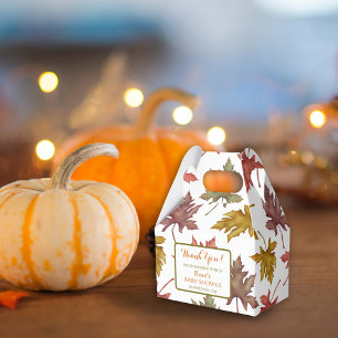Caja Para Regalos Foliage otoño caída Baby Shower Favor Boxe