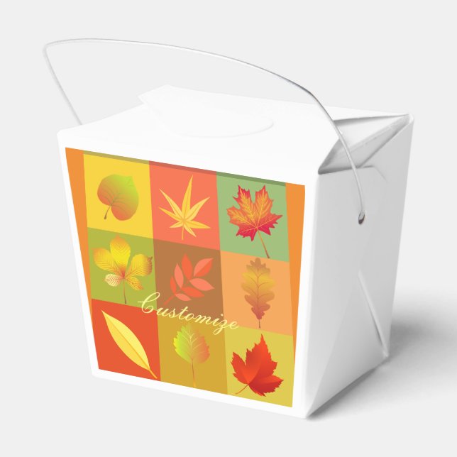 Caja Para Regalos Foliage otoño deja a Thunder_Cove (Reverso)