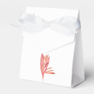 Caja Para Regalos Follaje botánico exótico acuarela tropical
