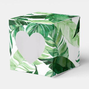 Caja Para Regalos Follaje de Playa Tropical