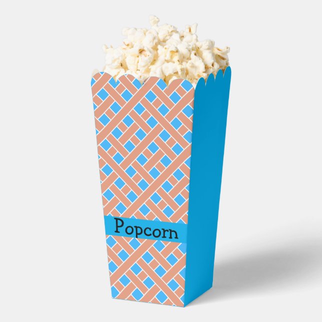 Caja Para Regalos Fondo azul del patrón del tambor (apareció)