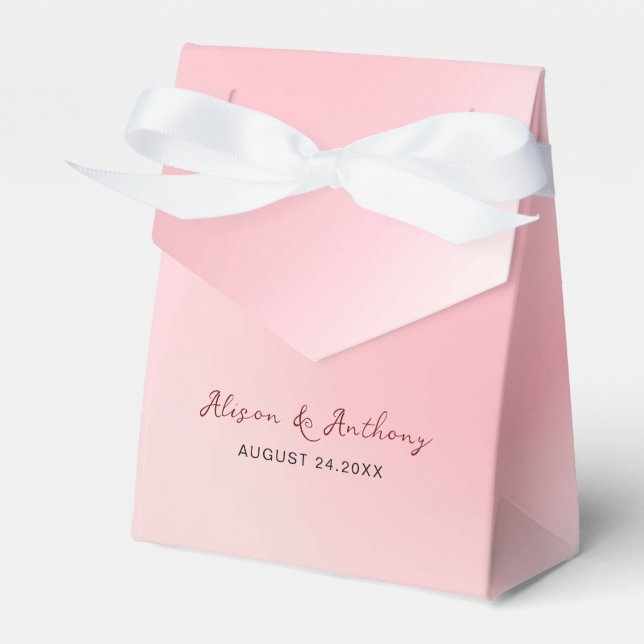 Caja Para Regalos Fondo de color rosa (Front Side)