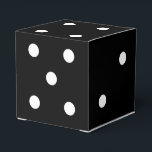 Caja Para Regalos Fondo de cualquier color con dados de punto blanco<br><div class="desc">Diseñado por Carrie Fink.  Impreso y enviado por Zazzle o sus socios.</div>