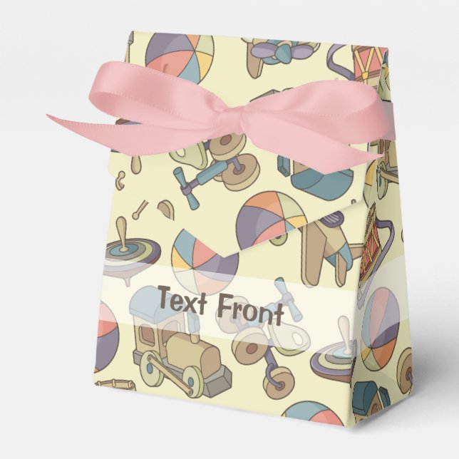 Caja Para Regalos Fondo de iconos de juguetes (Front Side)