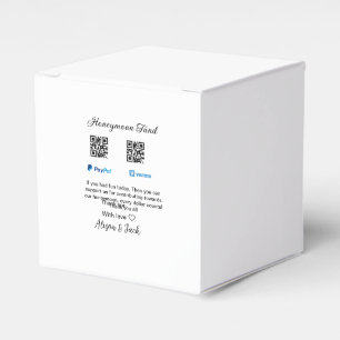 Caja Para Regalos Fondo de luna de miel venomo paypal donación Q R p