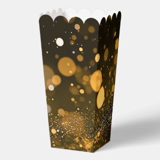 Caja Para Regalos Fondo de tormenta de nieve Bokeh - Naranja