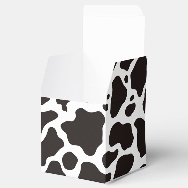 Caja Para Regalos Fondo del patrón de vaca (Abierto)