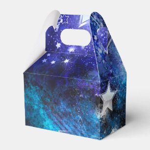 Caja Para Regalos Fondo espacial con estrellas