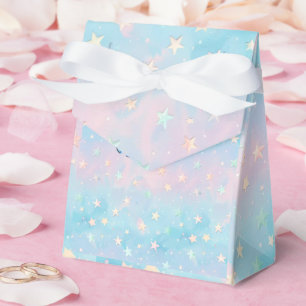 Caja Para Regalos Fondo estelar del degradado azul-rosado
