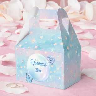 Caja Para Regalos Fondo estelar del degradado azul-rosado