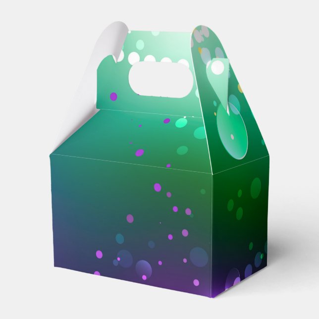 Caja Para Regalos Fondo morado festivo Mardi Gras (Front Side)