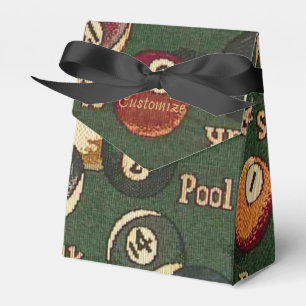 Caja Para Regalos Fondo personalizado de las bolas de billar