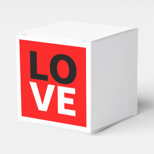Caja Para Regalos Fondo Rojo Única Amor Romance