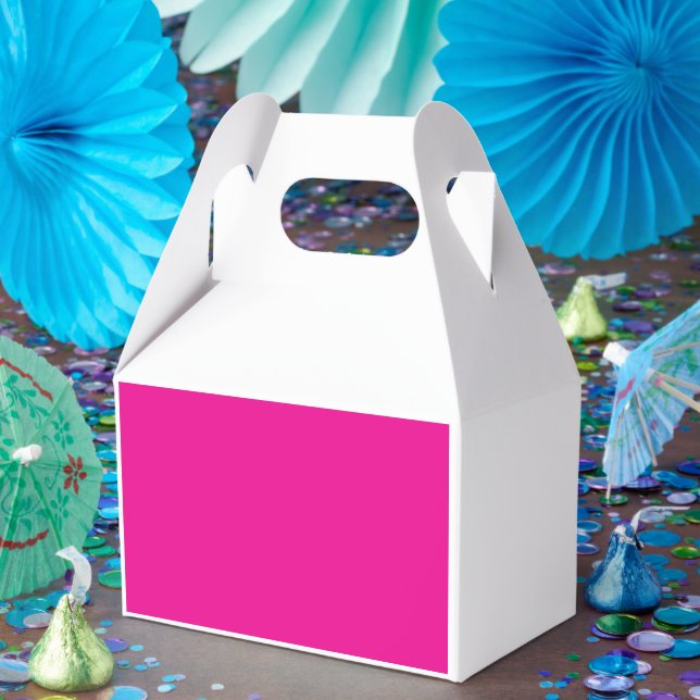 Caja Para Regalos fondo rosa con (Fiesta)