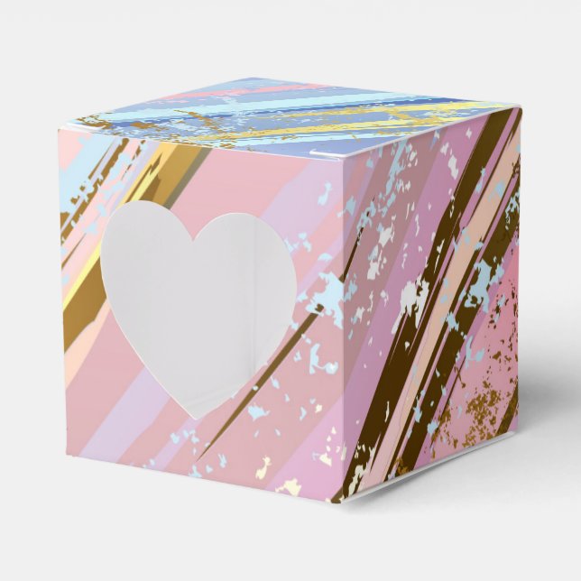 Caja Para Regalos Fondo rosa texturizado (Anverso)