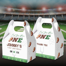 Caja Para Regalos Football First Year Down 1st Birthday