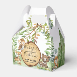 Caja Para Regalos Forest Woodland Animal Baby Shower
