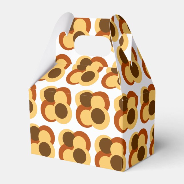 Caja Para Regalos Formas circulares geométricas abstractas de 70 año (Front Side)