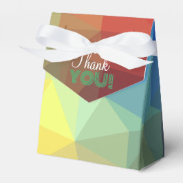 Caja Para Regalos Formas geométricas de arcoíris 