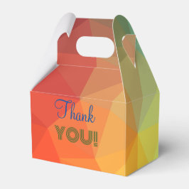 Caja Para Regalos Formas geométricas de arcoíris 