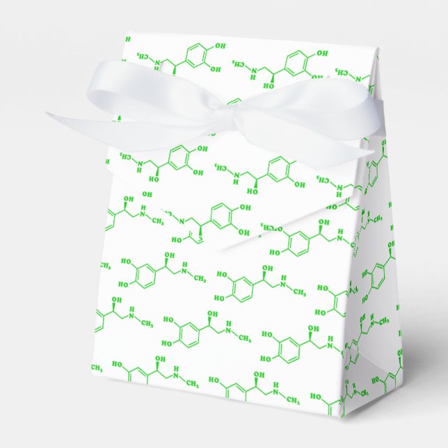 Caja Para Regalos Fórmula Química Molecular Adrenalina (Front Side)