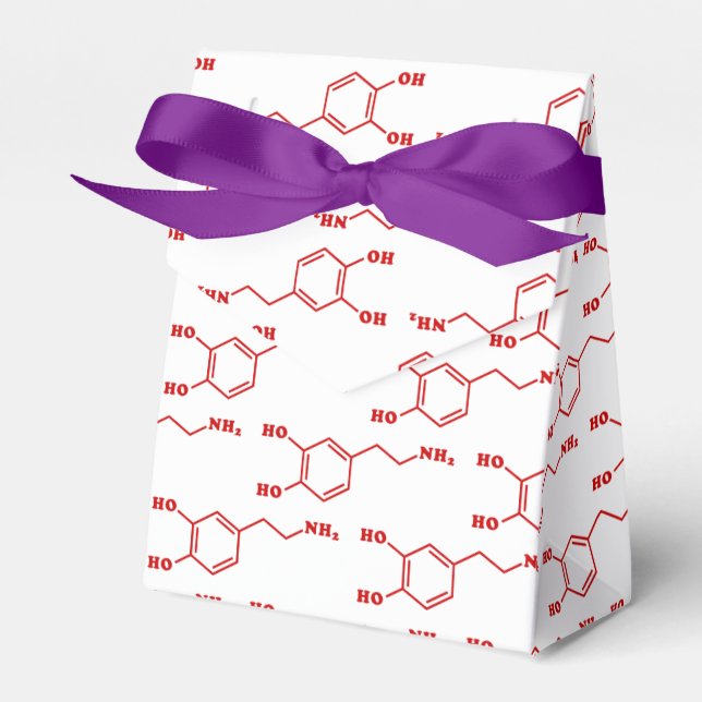 Caja Para Regalos Fórmula química molecular de dopamina (Front Side)