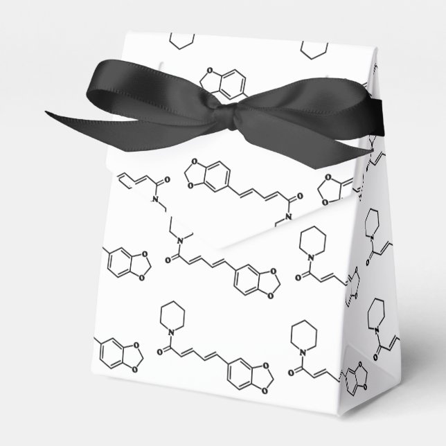 Caja Para Regalos Fórmula química molecular de pimienta negra (Front Side)