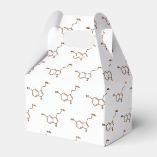 Caja Para Regalos Fórmula química molecular de serotonina