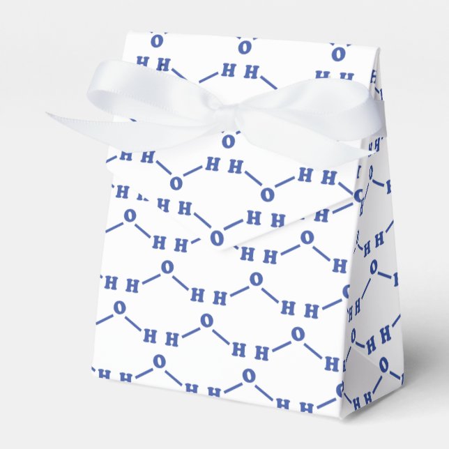 Caja Para Regalos Fórmula química molecular del agua (Front Side)