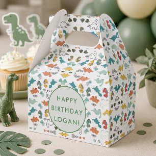 Caja Para Regalos Foto de fiesta de cumpleaños de dinosaurio