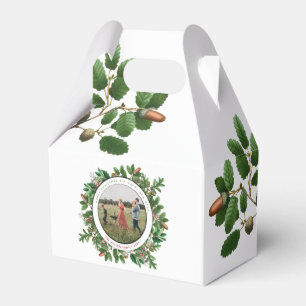 Caja Para Regalos Foto de la familia Acorn Wreath de navidades