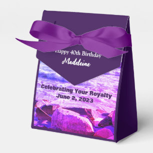 Caja Para Regalos Foto de las olas del océano Atlántico 40 cumpleaño