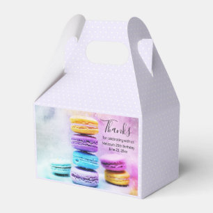 Caja Para Regalos Foto de los coloridos Macarones Deliciosos