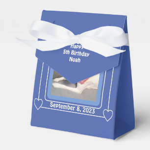 Caja Para Regalos Foto de perro de cachorro cúbico cumpleaños número