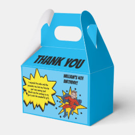 Caja Para Regalos Foto de superhéroe de niños Gracias Cumpleaños
