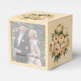 Caja Para Regalos Foto del Boda Butter-Yellow Rose Bouquet
