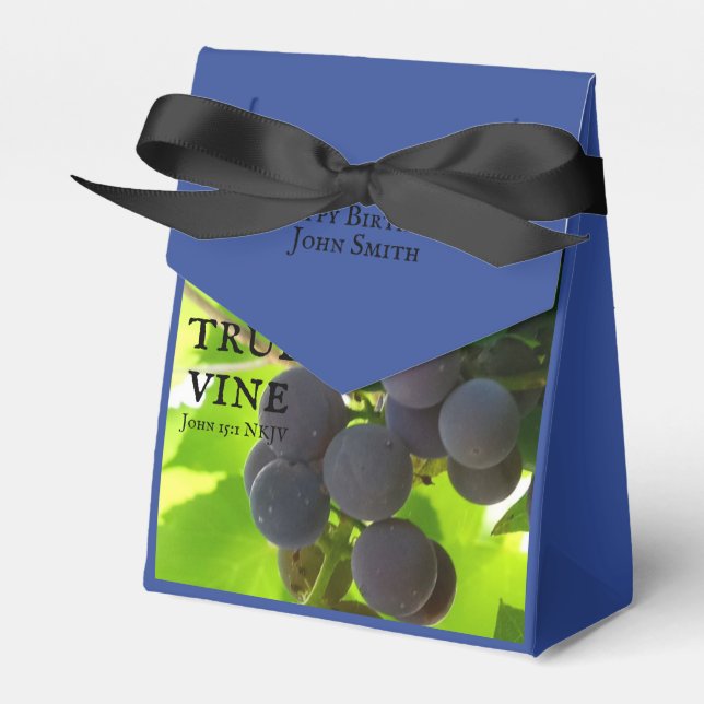 Caja Para Regalos Foto del Evangelio de Uvas Púrpura de Versos de la (Front Side)