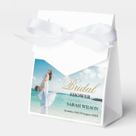 Caja Para Regalos Foto personalizada Boda moderna en playa
