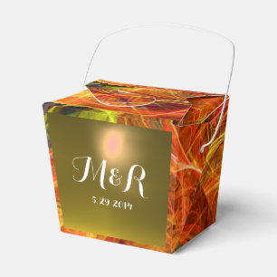 Caja Para Regalos FOTOGRAFÍA DE GEMSTONE MONOGRAMA rosa rojo
