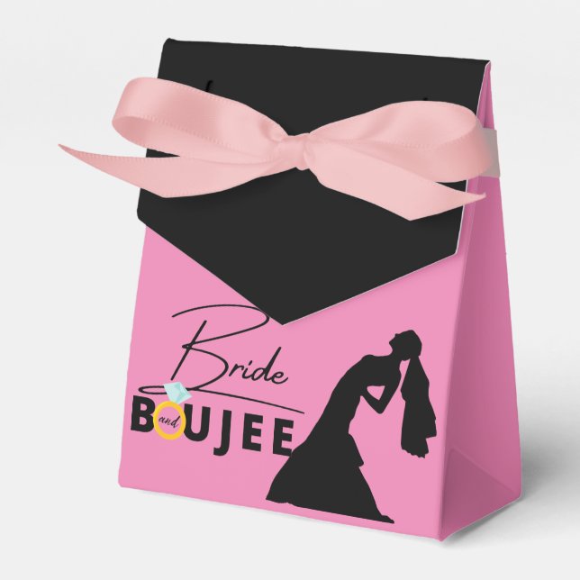 Caja Para Regalos Fotografía de la novia y Boujee Bachelorette/Brida (Front Side)