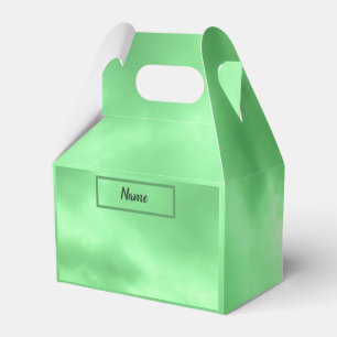 Caja Para Regalos Fotografía de nubes verdes de Pastel claro