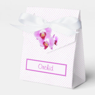 Caja Para Regalos Fotografía radiante del primer de la orquídea