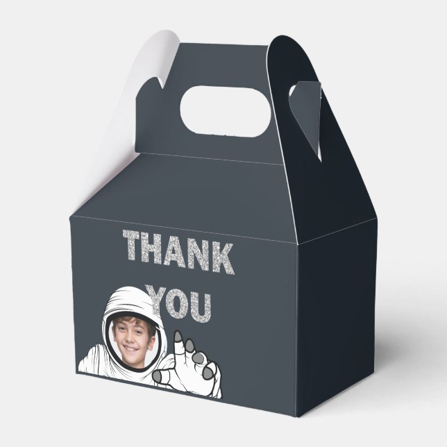 Caja Para Regalos Fotos de astronauta personalizadas Cumpleaños (Front Side)