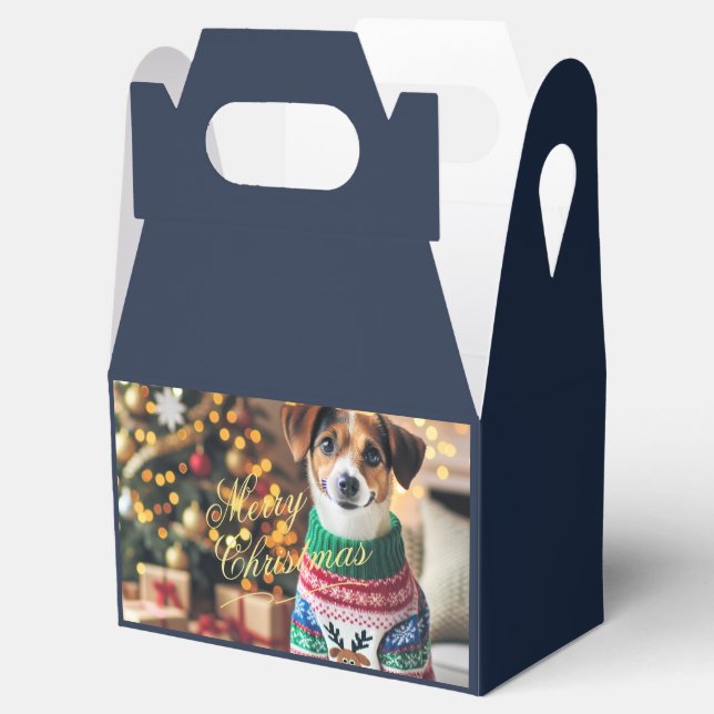 Caja Para Regalos Fotos navideñas de Merry (Abierto)